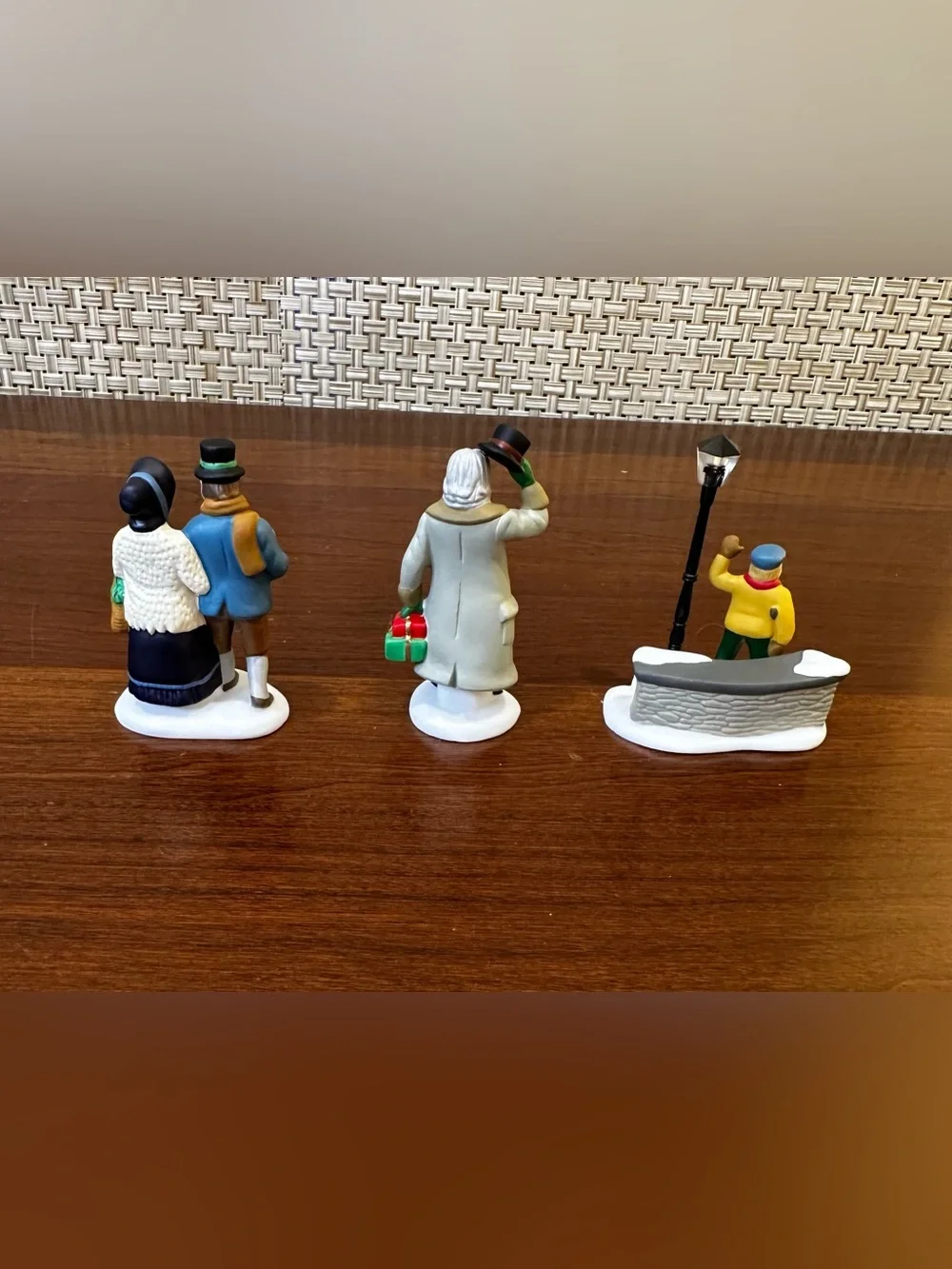 🎄VTG Dept 56 Dickens' Village A Christmas Carol Morning Set 3 Figurines Retired